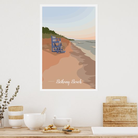 Bethany Beach Poster, 24"x36" Poster (Küche)