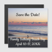 Bethany Beach Sunrise I Magnetkarte (Vorne/Hinten)
