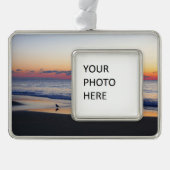 Bethany Beach Sunrise I Rahmen-Ornament Silber (Vorderseite)