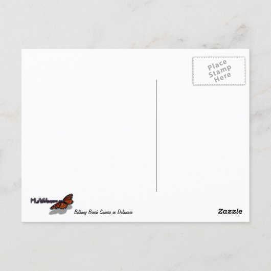 Bethany Beach Sunrise II Postkarte (Rückseite)