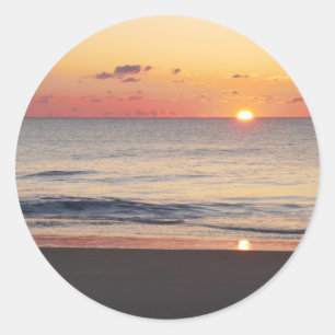 Bethany Beach Sunrise II Runder Aufkleber