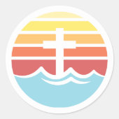 Bethany Beach Sunset Aufkleber (Vorderseite)