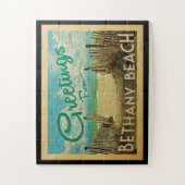 Bethany Beach Vintage Travel Puzzle (Vertikal)