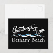 Bethany Beach Water Waves Postkarte (Vorne/Hinten)