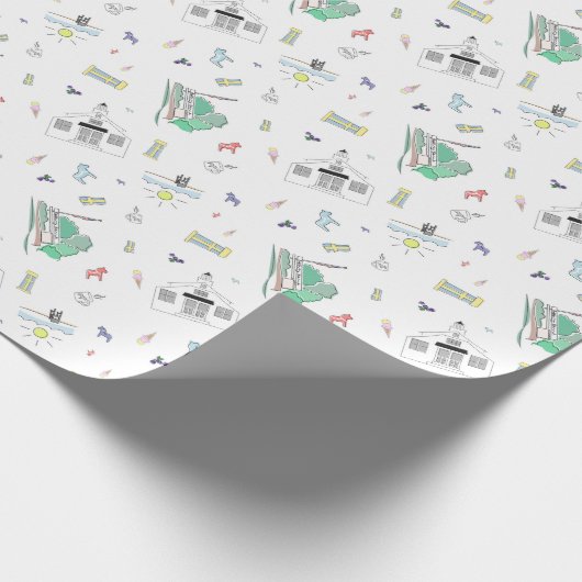 Bethany Beach Wrapping Paper Geschenkpapier (Ecke)