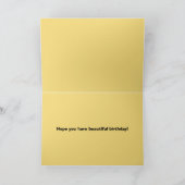 Bethany Happy Birthday Sonnenblumen bei Sonnenunte Karte (Innenseite)