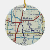 Bethany MO Vintag Map Keramik Ornament (Vorne)