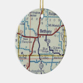Bethany MO Vintage Karte Keramik Ornament (Rechts)