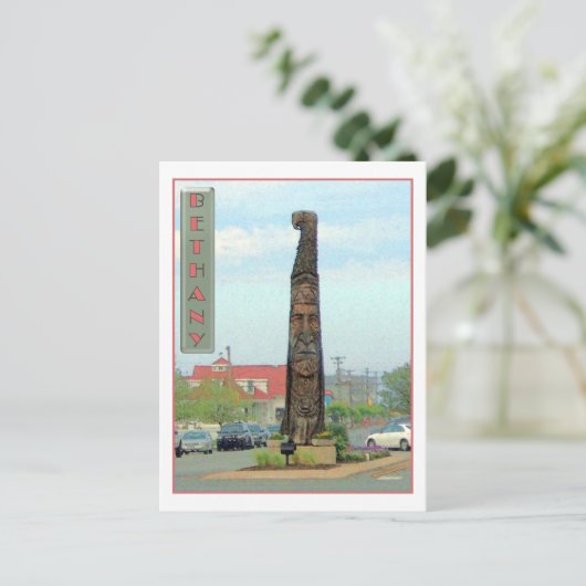 Bethany Totem Pole Postkarte (Stehend Vorderseite)