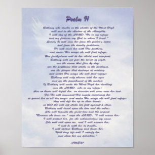 Bethanys Schutz Psalm 91 NIV Poster