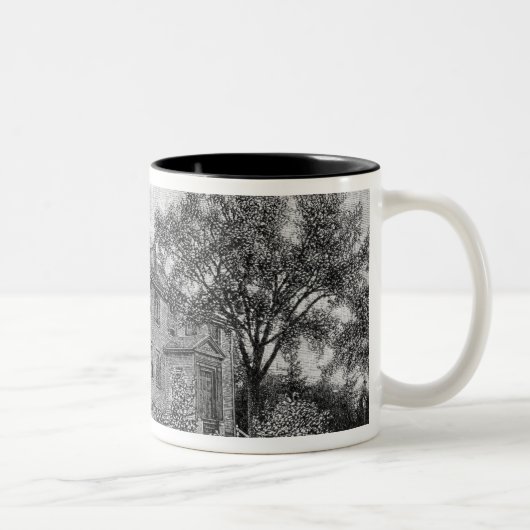 Bethaus bei Hingham Zweifarbige Tasse (Rechts)