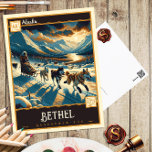 Bethel, Alaska | Vintage Postkarte<br><div class="desc">Mit unserer bezaubernden Vintagen Postkarte mit der malerischen Stadt Bethel können Sie sich auf eine Reise ins Herz der Wildnis Alaskas begeben. Tauchen Sie ein in die wilde Schönheit dieser abgelegenen Alaskan-Gemeinschaft, die atemberaubend detailliert auf diesem zeitlosen Kunstwerk erfunden wurde. Lassen Sie sich in die Vergangenheit zurückführen, während Sie den...</div>
