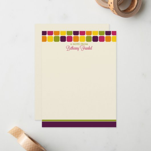 Bethenny Frankel Custom Flat Mitteilungskarten (Vorderseite/Rückseite Beispiel)