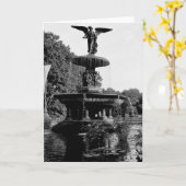 Bethesda-Brunnen in Central- ParkFoto Karte (Gelbe Blume)