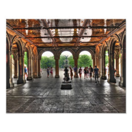 Bethesda Brunnen und Promenade Fotodruck