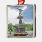 Bethesda "Engel des Wassers" Central Park, NYC Silbernes Ornament (Links)