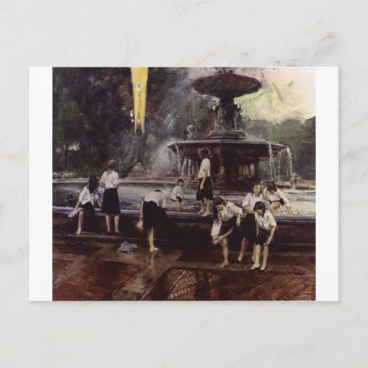 Bethesda Fountain, Central Park, NYC Postkarte (Vorderseite)