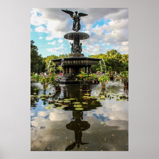 Bethesda Fountain im Central Park Foto Poster (Vorne)