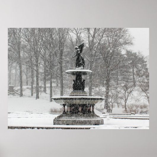 Bethesda Fountain im Central Park Foto Poster (Vorne)