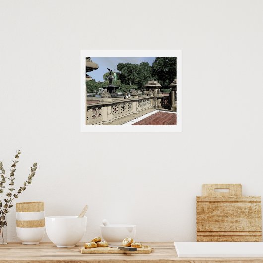 BETHESDA FOUNTAIN SOMMER ZENTRALER PARK POSTER (Küche)