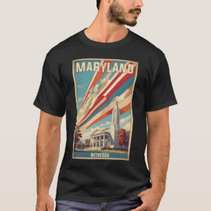 Bethesda Maryland USA Reisen Tourismus Vintage T-Shirt