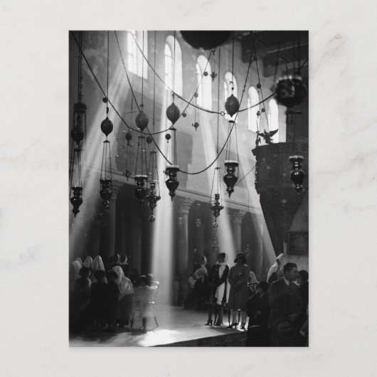 Bethlehem Christmas, 1940er Feiertagspostkarte (Vorderseite)