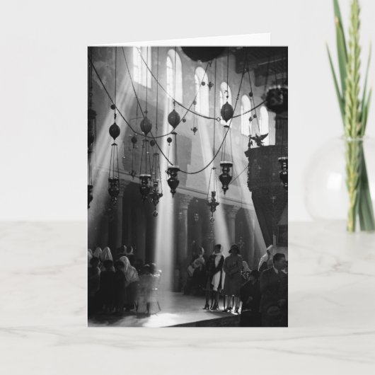 Bethlehem Christmas, 1940s Feiertagskarte (Vorderseite)