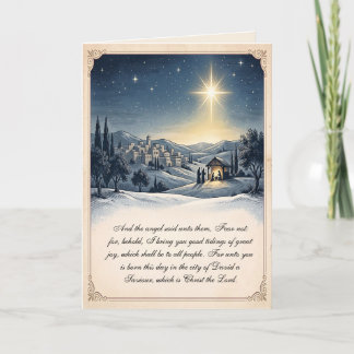 Bethlehem-Christmas-Karte für Christen Feiertagskarte