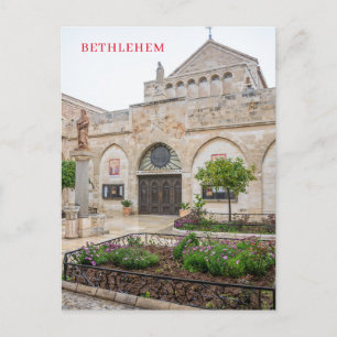 Bethlehem Church of the Nativity view Postcard Postkarte