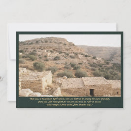 Bethlehem Ephrathah—Micha 5:2 Biblische Kunst Einladung