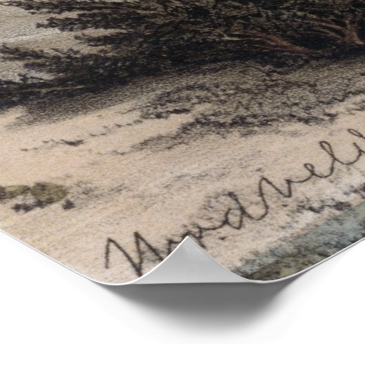 Bethlehem, graviert von Terry Poster (Ecke)