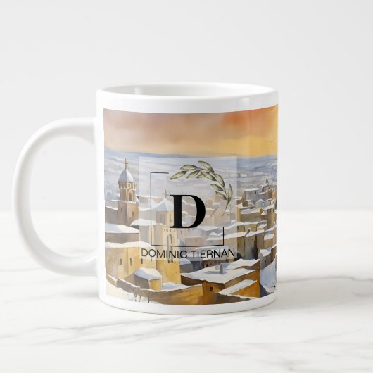 Bethlehem in Snow Jumbo Tasse - Heiliges Land (Links)