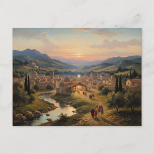 Bethlehem, Krippenszene, Feiertagspostkarte