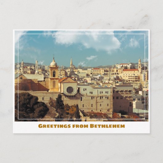 Bethlehem mit Skyline Postkarte (Vorderseite)