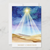 Bethlehem Nachthimmel Stern Frohe Weihnachten Urla (Vorderseite)