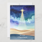 Bethlehem Nachthimmel Stern Frohe Weihnachten Urla (Vorderseite)