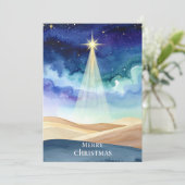 Bethlehem Nachthimmel Stern Frohe Weihnachten Urla (Stehend Vorderseite)