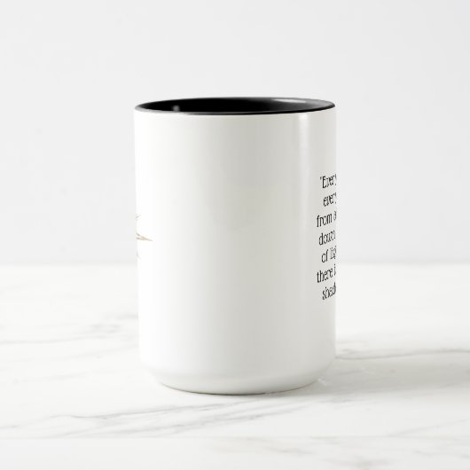 Bethlehem Nativity Star Scripture Black Christmas Tasse (Zentrum)