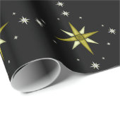 Bethlehem Night Shinting Stars Geschenkpapier (Rolleneckpunkt)