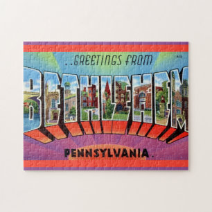 Bethlehem PA 11x14 Postkarte Puzzle