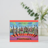 Bethlehem PA Postkarte (Stehend Vorderseite)