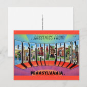 Bethlehem PA Postkarte (Vorne/Hinten)
