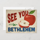 Bethlehem Pennsylvania Apple - Vintage Travel Postkarte (Vorne/Hinten)