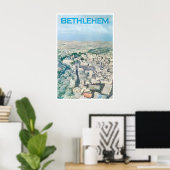 Bethlehem-Reiseposter Vintage Nahost-Kunst Poster (Heimbüro)