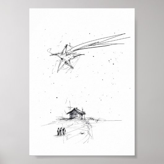 Bethlehem Star and Three Kings - Krippe Poster (Vorne)