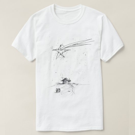 Bethlehem Star and Three Kings - Krippe T-Shirt (Design vorne)