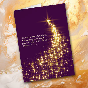 Bethlehem Star Cascade Christmas Card