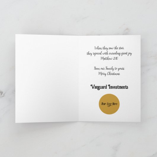 Bethlehem Star Guides Wise Men Karte (Innenseite)