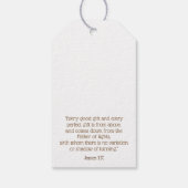 Bethlehem Star Nativity Scripture Christmas Geschenkanhänger (Rückseite)