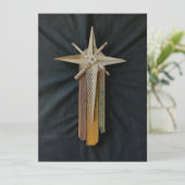 Bethlehem Star Weihnachtskarte Feiertagskarte (Stehend Vorderseite)